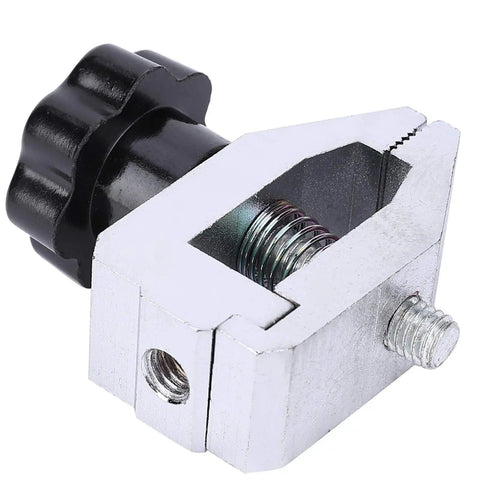 Push Pull Force Fixture With Edge Clamp And Stainless Steel Jaw Gauge Clamp Built Tough For Rubber Cable Paper Film And Electronic Component Testing Up To 500N Thrust Tension Meter For Tensile And Destructive Tests, stainless jaw close-up