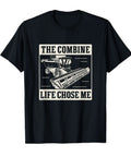 Black Combine Harvester Operator Tee For Farm Life Fans Who Live For Harvest Season And Mastering Big Machines