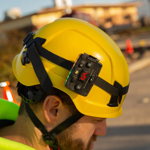 Helmet Strap Mount Accessory With Two Magnetic Mounts And Screw In Feature For Hard Hats And Fire Safety Helmets Extra Sticky Material