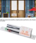 Heavy Duty 12 Volt Electric Drop Bolt Lock With Magnetic Deadbolt For Zero Fuss Commercial Door Access Control Setup And Straight Up Reliable Entry Security placed near double doors.