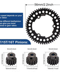 Hardened Steel Mod 1 Gear Set 54T Spur Gear And 5mm 14T 15T 16T Pinions For Traxxas XRT XMAXX Erevo Funco Maxx XO1 RC Car