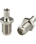 SMA Female To TS9 Male RF Coax Adapter For 4G LTE WiFi And FPV Drones Top Notch Brass Nickel Plated 50 Ohm Impedance, 2-Pack