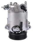Heavy Duty AC Compressor Direct Bolt Replacement For Buick LaCrosse And Regal 2012 To 2016 2.4L Engine showing front view.