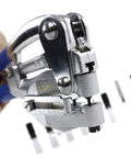 16 Piece Metal Hole Punch Kit For Sheet Metal With Puncher Built For Pros in hand, showcasing puncher and punch sizes.