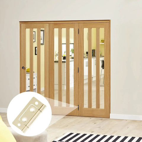 Top Shelf Non Mortise Door Hinges, 2 Inch Imitation Gold Finish, 12 Pack With Hardware for stylish sliding door installation.