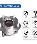 Rear Wheel Bearing Hub Assembly Fits 2002 2006 Nissan Altima, 2004 2008 Maxima, 2004 2009 Quest - OE Replacement