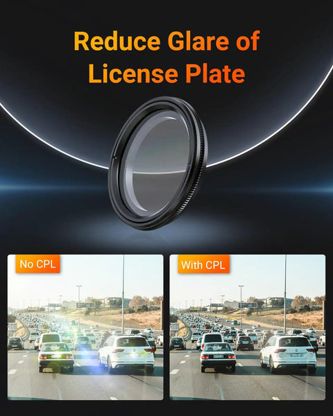40mm Ultra Slim CPL Circular Polarizer Filter For Dash Cams N4 Pro N5 N4S S1 Pro Max E1 Lite E2 N2X Reduces Glare And Reflections