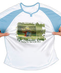Hands stretching a tee with a design, showcasing Stretchable Heat Transfer Paper For Light Fabrics Inkjet Printer Ready 8.5 X 11 Inch Sheets 5 Count Easy Iron On Transfers That Stretch With Your Fabric Soft Feel Ideal For Custom Tees.