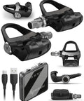 RK200 Dual Sensing Power Meter Pedals for Ride Smarter With Advanced Cycling Dynamics Left Right Balance Look Keo Cleat Bundle