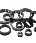 60 Pack Nylon Wire Grommets for Cables and Hoses, Easy Install With 15.8mm Mounting Hole, Outer 18.5mm, Inner 12.3mm, Black