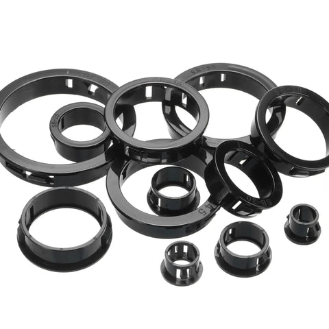 60 Pack Nylon Wire Grommets for Cables and Hoses, Easy Install With 15.8mm Mounting Hole, Outer 18.5mm, Inner 12.3mm, Black