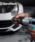 Person using Fourteen Piece External Star Impact Socket Set With Storage Case for E4 Through E24 Sockets in One Quarter Inch
