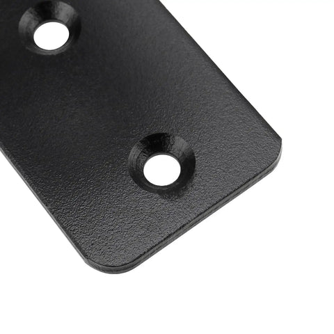 Close-up of Built Tough Heavy Duty Door Barricade Brackets 8 Pack 2X4 Inch U Shaped Drop Open Bar Holders with two mounting holes.