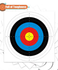 Archery Target Paper Pack Pro Grade For Practice Sesh And Hunting, 16x16 Inch Target Faces With 10 Ring Scoring on stacked sheets