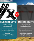 Comparison of Portable Bike Repair Stand Kit For Bicycles And E Bikes with maintenance brackets against other products.