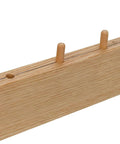 Milescraft 8408 center finder tool: wooden base with three wooden dowel pins