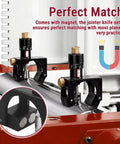 Magnetic Planer Blade Setting Jig, Adjustable Knife Height Gauge Setter for Jointer and Planer, High Carbon Steel Precision Tool for Woodworking