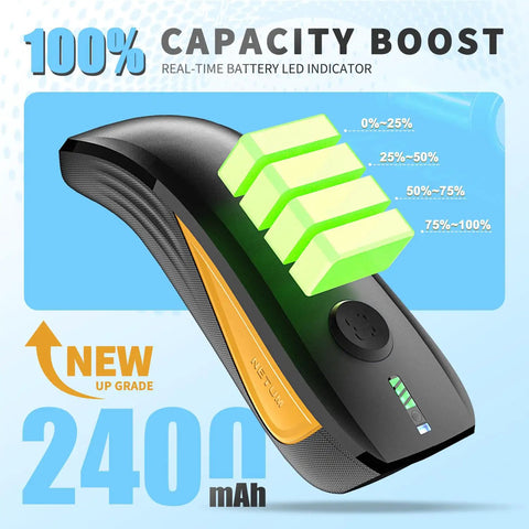 Upgraded Wireless QR Code Scanner For Inventory Management A Pocket Size Bluetooth And Two Point Four G Wireless Barcode Reader