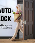 Keyless Entry Door Lock With Keypad And Smart Deadbolt Auto Lock Waterproof Security For Front Door shown on apartment door