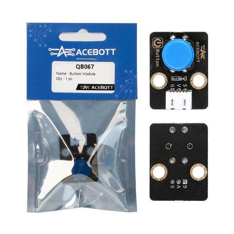 Six Pack Button Modules For Arduino And ESP32 With Tactile Switches And Easy Plug And Play Design For Quick Prototyping In Robotics And Electronics Projects At Home Or Lab, blue PCB