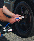 Heavy Duty Truck Trailer Air Line Hose Assembly With Quick Connect Brake Fittings Built In Leak Proof Protection Blue Zinc Alloy Pu Material For Simple Plug And Play Top Quality Installation Fits Most Semi Trucks And Trailers Safely, blue hose close-up