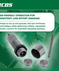 High Tensile Steel Primer Pocket Swager Tool for Press Mounted Use Removes Military Crimps Green Pro Grade Kit