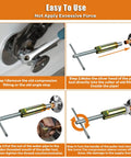 Step-by-step use of Go-To Sleeve Puller Tool For 1/2 Inch Compression Fittings, Removes Nut And Ferrule Without Wall Damage
