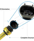 Beat The Heat Engine Coolant Temperature Sensor With Wiring Harness Connector showing detailed installation orientation and structure.