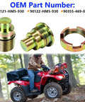Heavy Duty Swing Arm Pivot Bolt Kit Compatible With Honda Recon Fourtrax Rancher Foreman Rubicon 4x4 ATV, zinc coated steel parts.