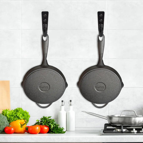 Heavy Duty Wall Hook Set For Hanging Coats, Backpacks, Pans, And Garage Gear, Extra Large Zinc Alloy Wall Mount Hooks, Beefy, Ultra Strong And Rust Resistant, 3X To 4X Size And 10X Load Bearing, Black Finish holding pans in kitchen