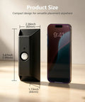 Fuligent Motion Sensor Light Indoor, Rechargeable Wall Sconce, 2 Pack next to smartphone for size comparison.