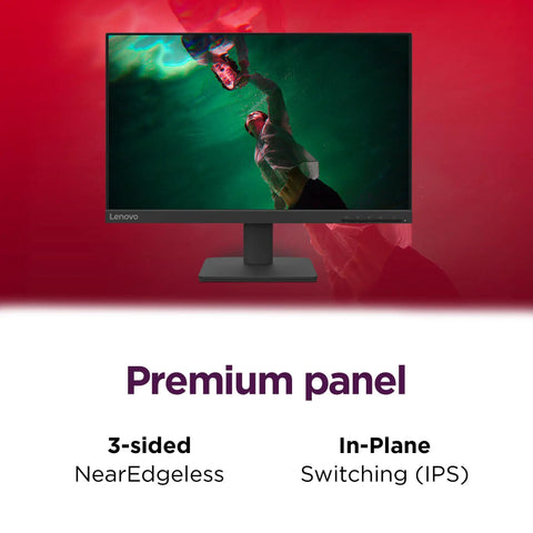 Crisp 21.5 Inch FHD IPS Office Monitor With 100Hz Refresh Rate 4ms MPRT 99 Percent sRGB Raven Black Tilt Stand.