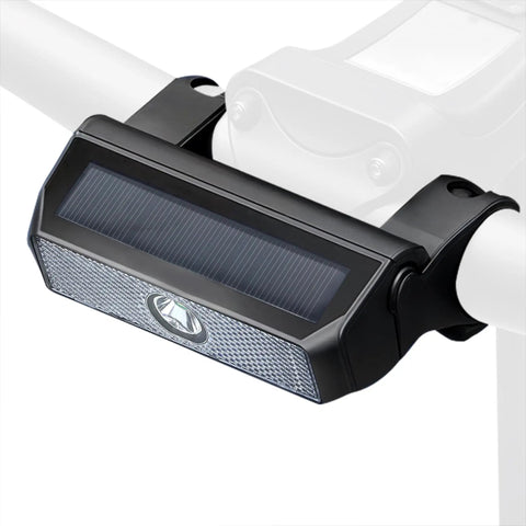 Solar Powered Bike Light With Auto On Off Sensor Front LED Cycling Lamp For Night Riding Safety And Bright Flash Modes A Must Have For City And Trail Cyclists All Weather Ready For Real