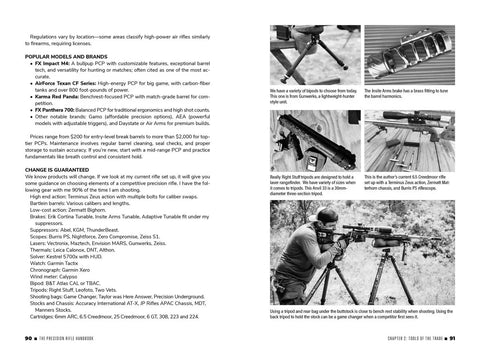 Long Range Rifle Shooting Guide For Real World Pros: shooter with rifle using tripod for precision aiming