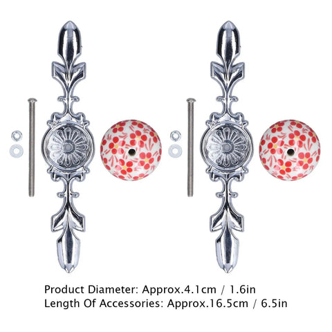 Next Level Blue And White Porcelain Cabinet Handles Featuring Heavy Duty Zinc Alloy Base Two Piece Drawer Set For Bedroom Furniture And Cupboards That Are Straight Up Gorgeous, showing detailed knobs and hardware.