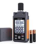 Dope Sound Level Meter With Backlit 2.25 Inch LCD For Home And Office Use Portable Decibel Tester 30 To 130 dB Range A Weighted Max Min Data Hold, with batteries and case