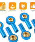 M2 Tie Rod End Ball Joint Aluminum Ball Head Holder 2mm Steering Linkage Head Joint 15mm Upgrade Parts for HSP Tamiya RC