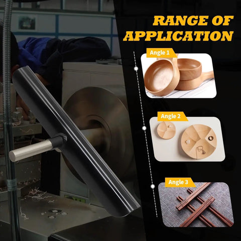 12 Inch Lathe Tool Rest With Five Eighth Inch Stainless Steel Post For Wood Lathe Tool Holder And Turning Accessories in use