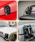 Aluminum Hood Latches Replacement For Jeep Wrangler JK/JKU 2007-2017, JL/JLU 2018+ And Gladiator 2020+, Painted Black, Installed