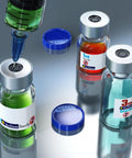 Sterile Empty Vials With Self-Healing Injection Port And Aluminum Plastic Cap Pack Of 10, 2mL Clear Glass Vials For Lab Use, Sterile Packaging, Leak-Free Seal, Ready For Precise Dose Handling; 3 glass vials with caps