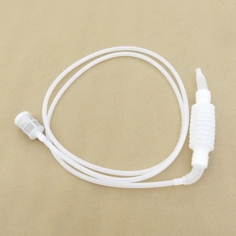 6 Pack Anti Blocking Front Screen Siphon Pump For Oil And Gas Emergency Transfer Portable Hand Pump For Gasoline Water And Other Liquids Ideal For Lawn Mowers Trimmers And Small Engines, white plastic tube