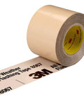 All-Weather Adhesive Flashing Tape 8067 roll, partially unrolled, showcasing split liner and logo, 3 in x 75 ft for construction use.