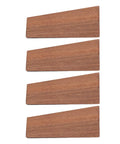 Set of Beech Wood Triangular Door Stop With Sloped Non Slip Cap Keeps Doors From Slamming And Scratching Floors In Living Room And Bathroom Heavy Duty