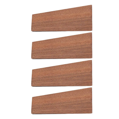 Set of Beech Wood Triangular Door Stop With Sloped Non Slip Cap Keeps Doors From Slamming And Scratching Floors In Living Room And Bathroom Heavy Duty