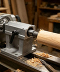 Precision Cnc Rotary Axis Tailstock With Adjustable Moving Center For Wood Routing Fast Fifty Millimeter Stroke clamps wood stock securely.