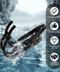 Heavy Duty Double J Hook EV Wall Mount Solid Steel Electric Cable Organizer in water, showcasing durability and sleek design.