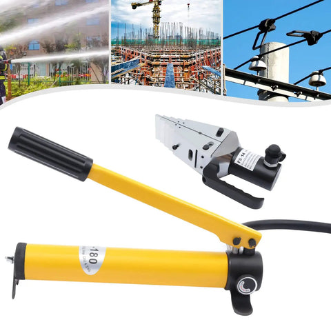 Heavy Duty Hydraulic Flange Spreader And CP 180 Hand Pump Combo Packing 14 Ton Muscle For Ripping Apart Sticky Pipe Flanges Without Breaking A Sweat While You Crush Your Next Big Build Project