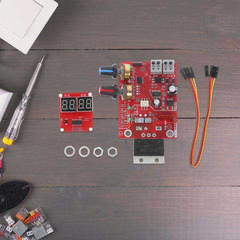 DIY Spot Weld Machine Control Board With Time And Current Adjustable Controller For Home Welding, digital display