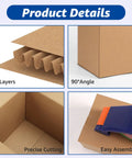 Assorted Shipping Boxes 30 Pack Value Pack With 10 Of Each Size 10x7x5, 9x6x4, And 8x6x4 Corrugated Cardboard Mailers product details
