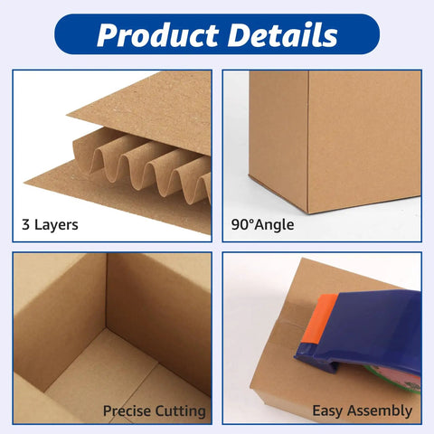 Assorted Shipping Boxes 30 Pack Value Pack With 10 Of Each Size 10x7x5, 9x6x4, And 8x6x4 Corrugated Cardboard Mailers product details
